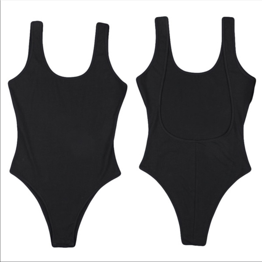 Backless Black Bodysuit